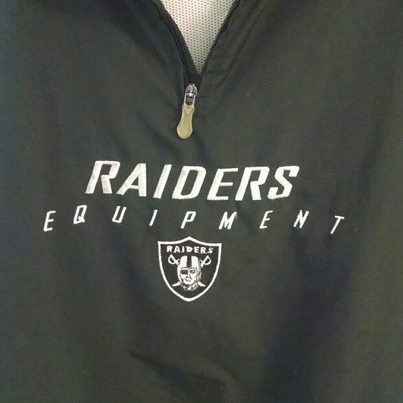VINTAGE Reebok Raiders 1/4 zip jacket - Picture 2 of 4